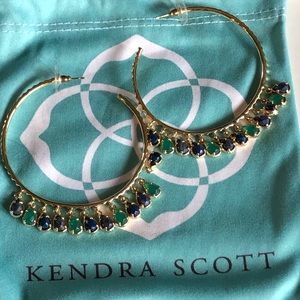 Kendra Scott gold loop earrings